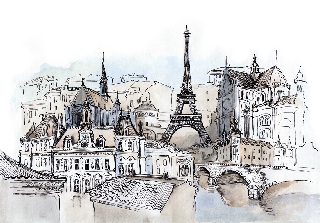 painting of French places of interest