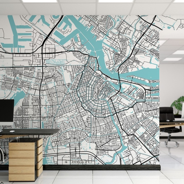 Fototapeta Plan Miasta Amsterdam