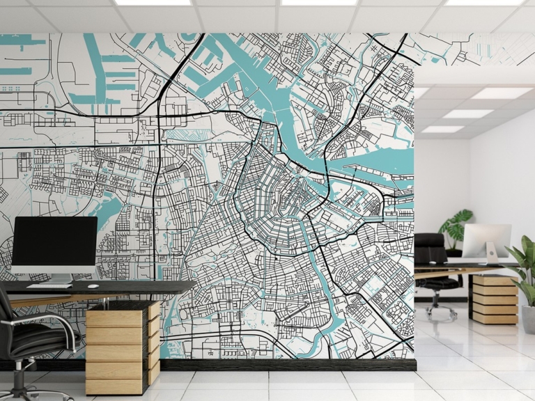 Fototapeta Plan Miasta Amsterdam
