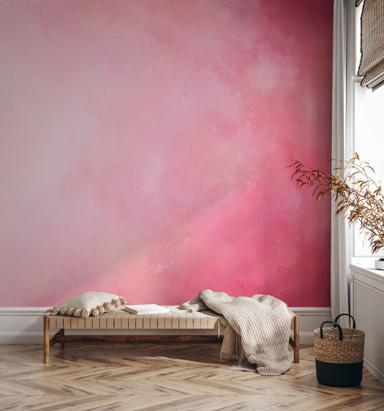 Fototapeta Różowe Akwarelowe Ombre