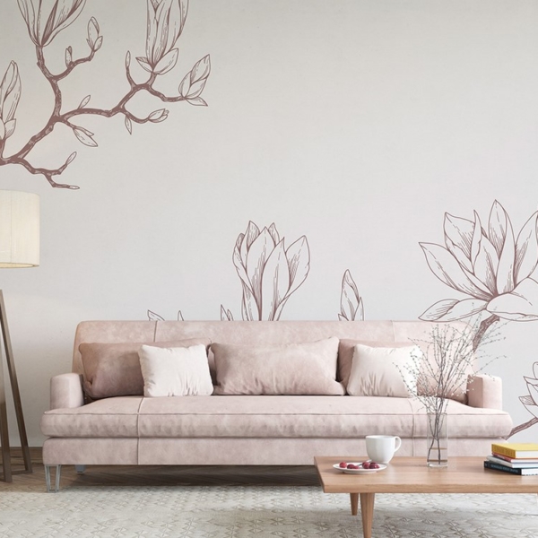 Fototapeta Rysowane Magnolie