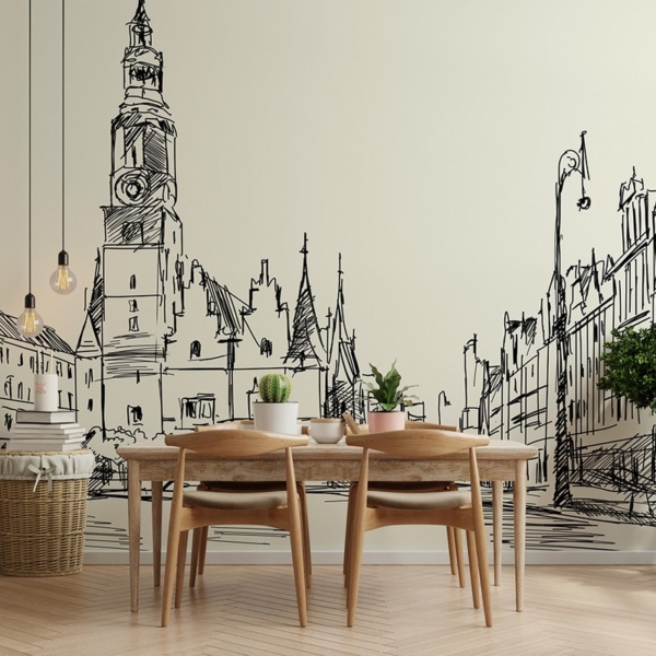 Fototapeta Wrocław W Szkicu