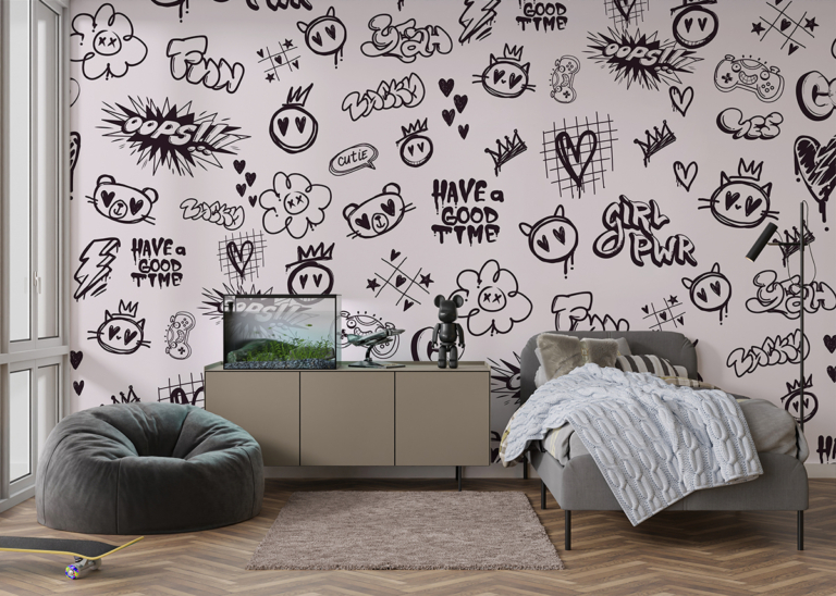 Fototapeta Graffiti dla dziewczynki Girl Power