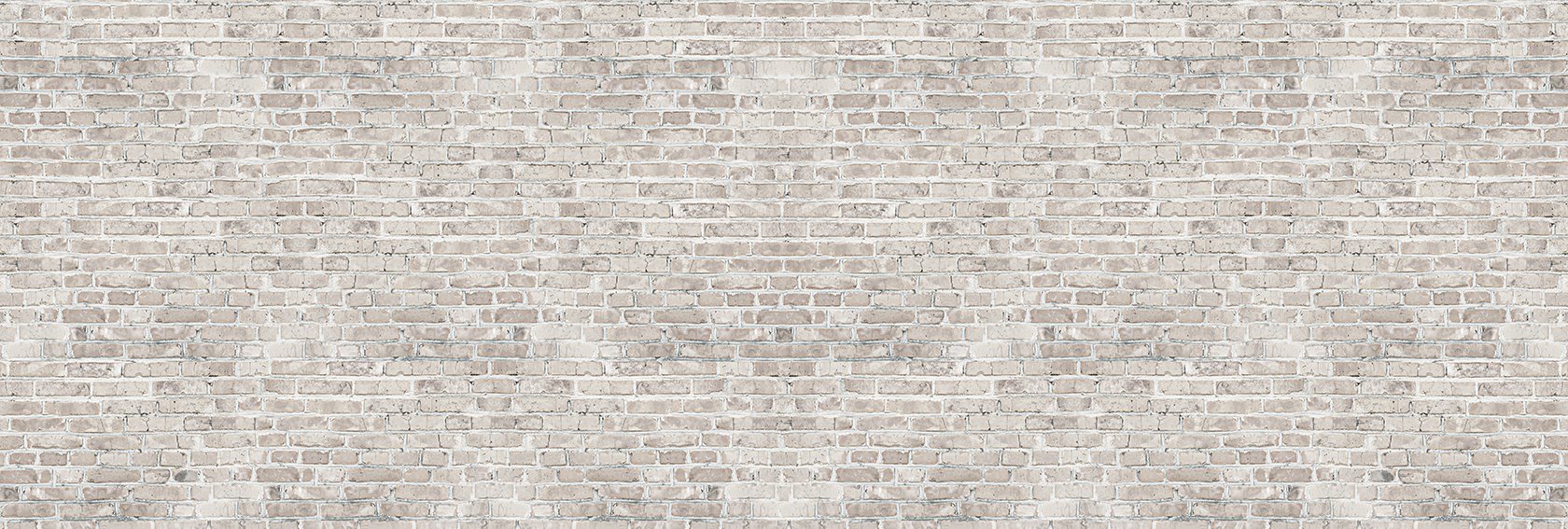 Vintage white wash brick wall texture for design. Panoramic background for your text or image.