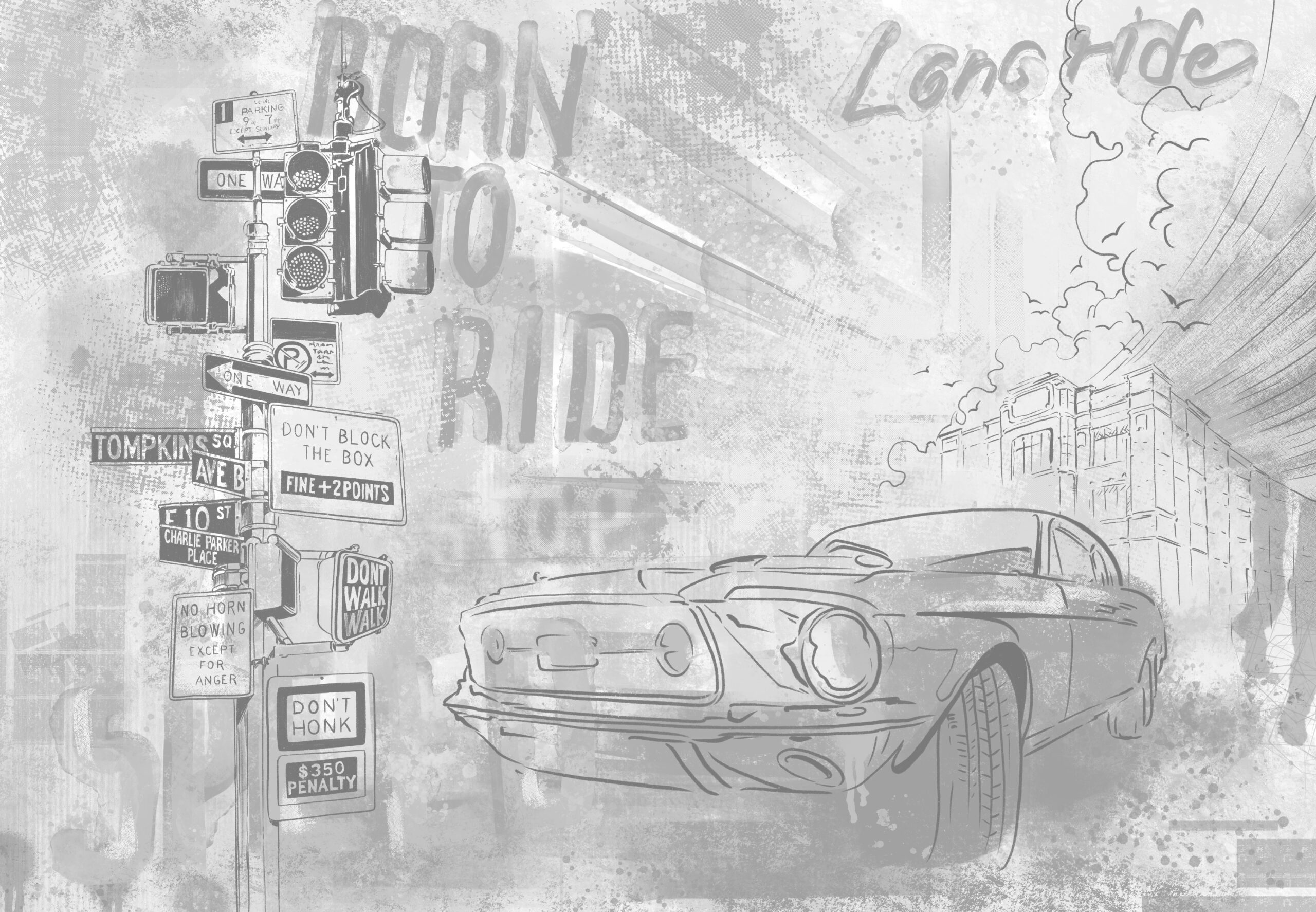 Urban,Car,On,The,Background,Of,The,City.,Megapolis,Landscape.